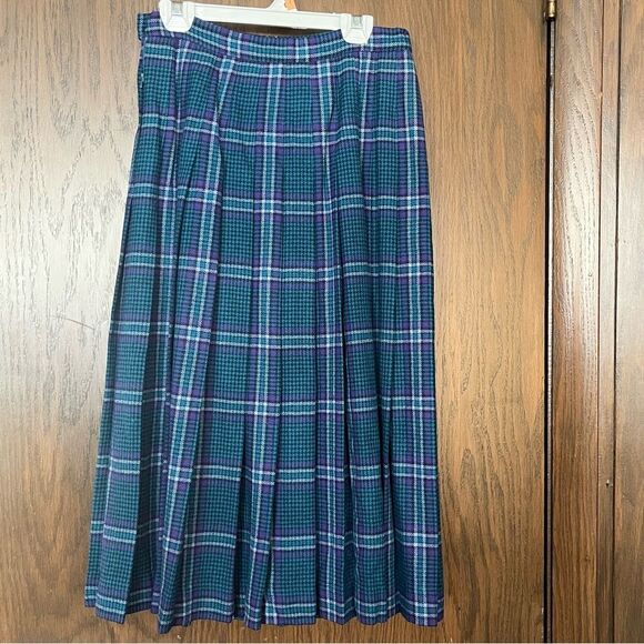 Pendleton Dresses & Skirts - Pendleton Vintage Pleated Plaid Wool Skirt